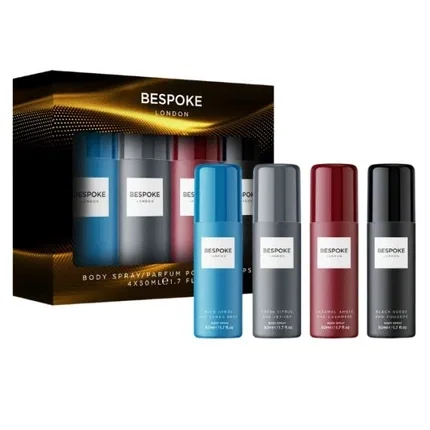 Парфюмерный набор для тела Raphael Cosmetic Rc Bespoke Man Body Perfume Coffret Legend, 4 x 50 мл