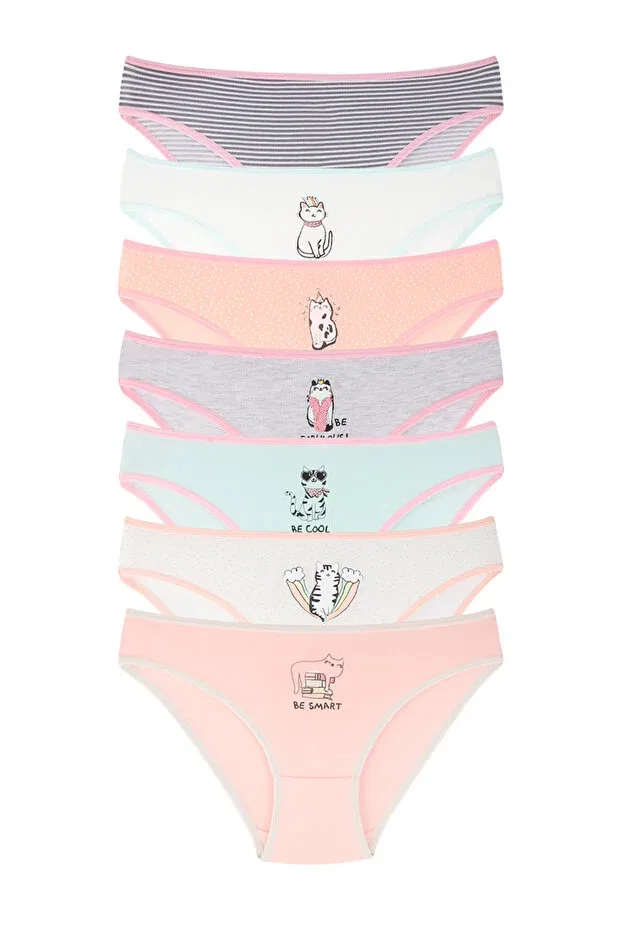 Детские трусы для девочек хлопковые 7 шт Domikids, Multicolor