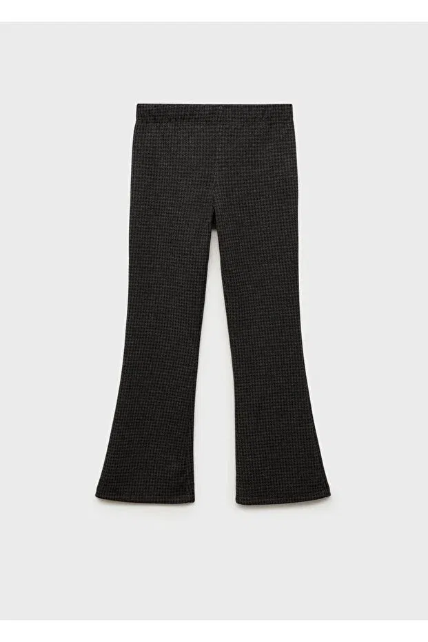Детские леггинсы для девочек с принтом Mango Kids, Coal Black — фото 4