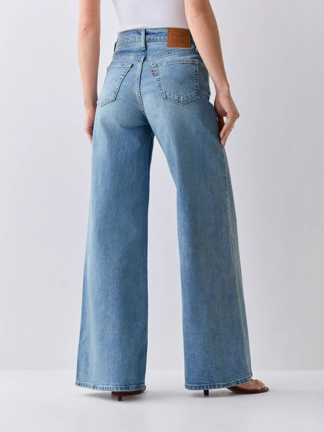 Джинсы с высокой посадкой и широкими штанинами, модель 728 Levi's, Sweet Success Blue — фото 3