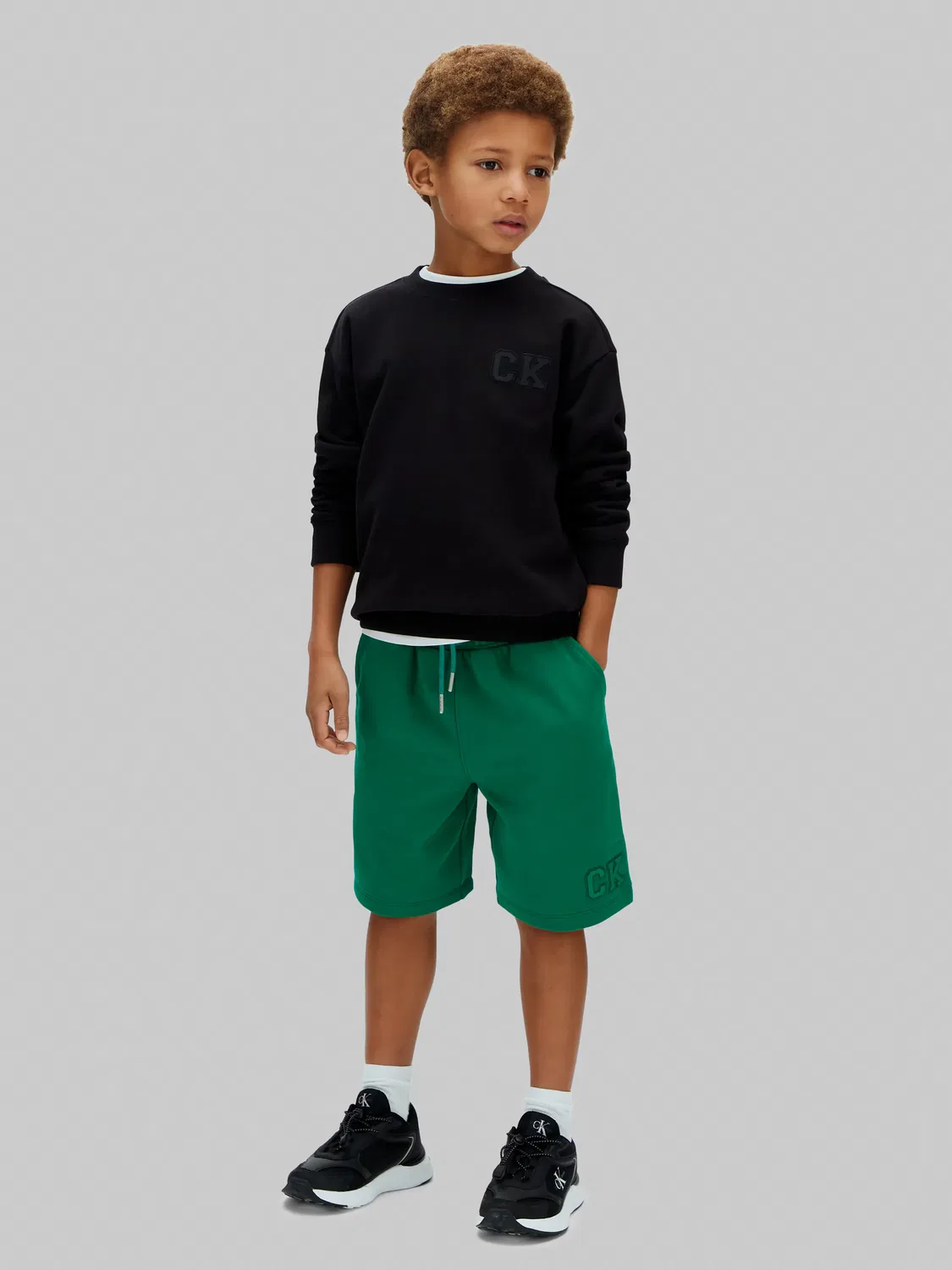 Детские шорты для мальчиков хлопковые Calvin Klein, Verde