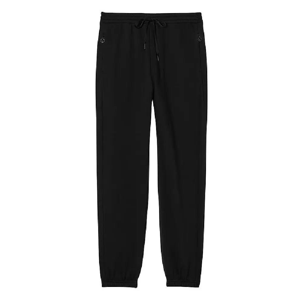 

Спортивные брюки Victoria's Secret Cotton Fleece High-Rise Gym, черный