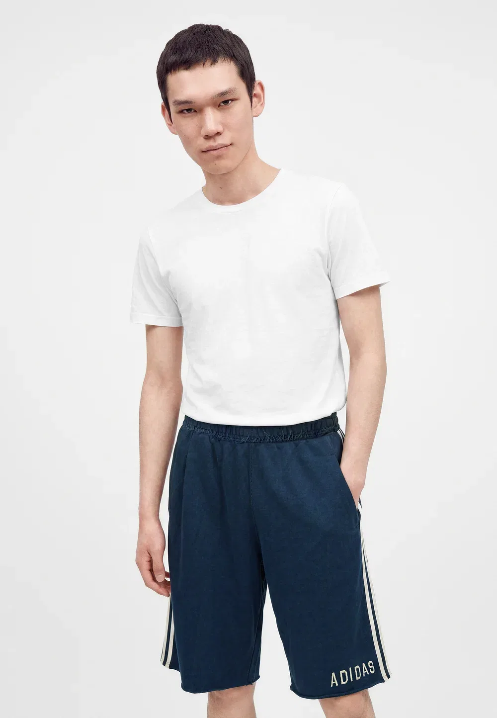 Оригинальные графические шорты унисекс Adidas Originals, Night Indigo — фото 4
