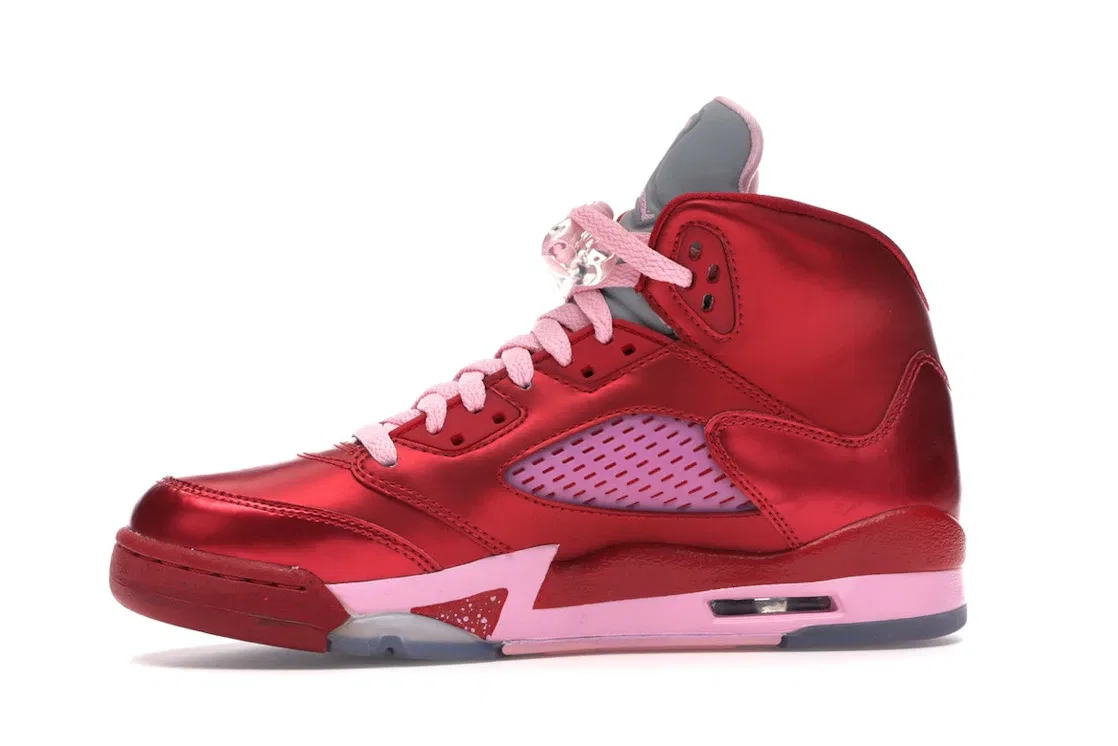 Детские кроссовки Lifestyle Jordan 5 Retro Jordan, Gym Red/Ion Pink — фото 3