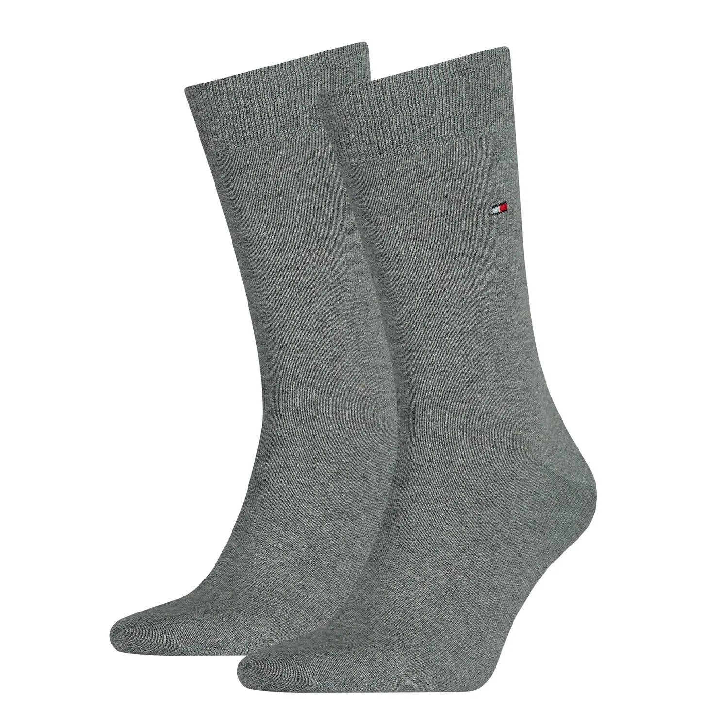 Мужские классические носки 2 пары Tommy Hilfiger, Middle Grey Melange
