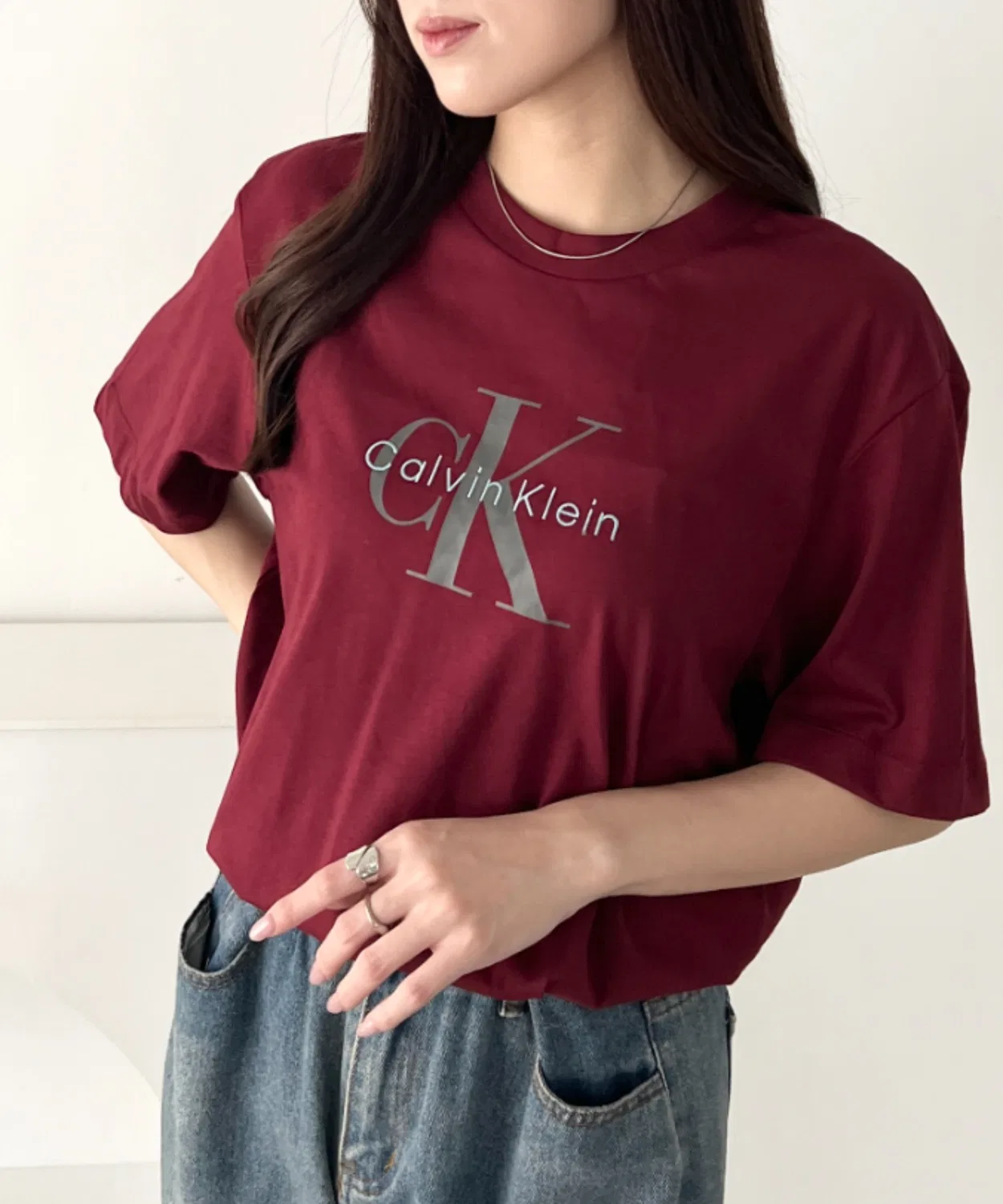 Мужская футболка с коротким рукавом с принтом и вышивкой Hero Monologo Tee Calvin Klein, Red