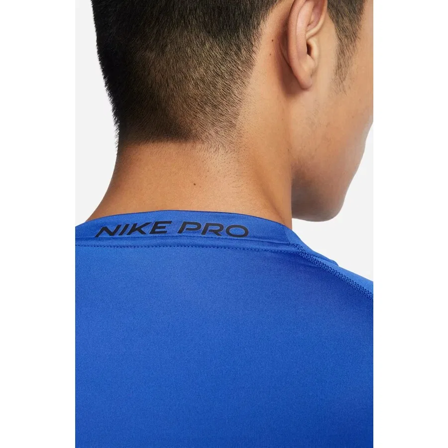 Спортивная футболка с длинным рукавом Nike Pro Dri-FIT, Синий — фото 4