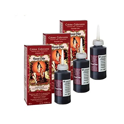 Крем-краска для волос Chocolate 100% Natural Sulphate Free от 3 Creams Henne Color
