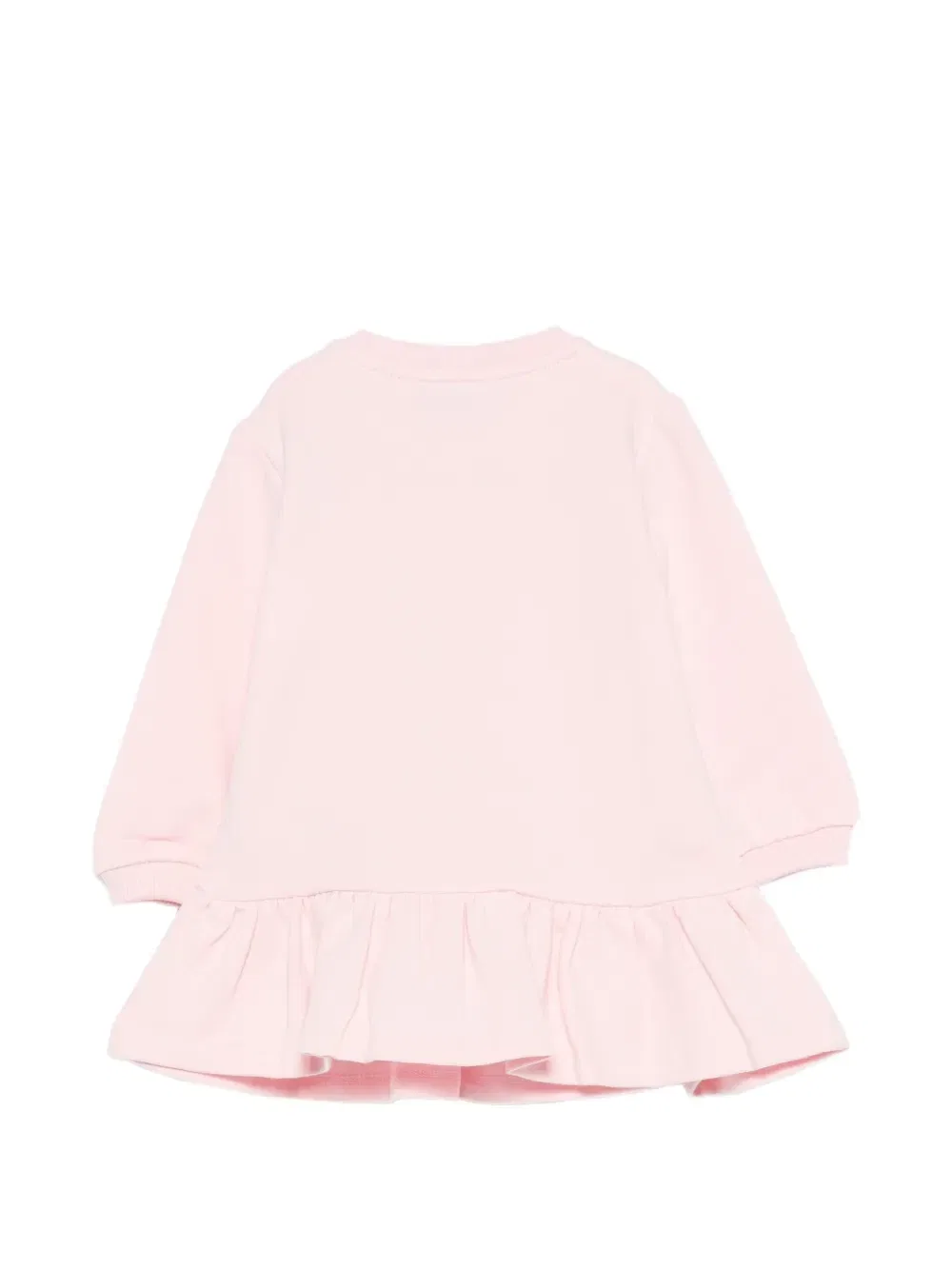 Платье с рюшами и принтом Тедди Moschino Kids, розовый — фото 2