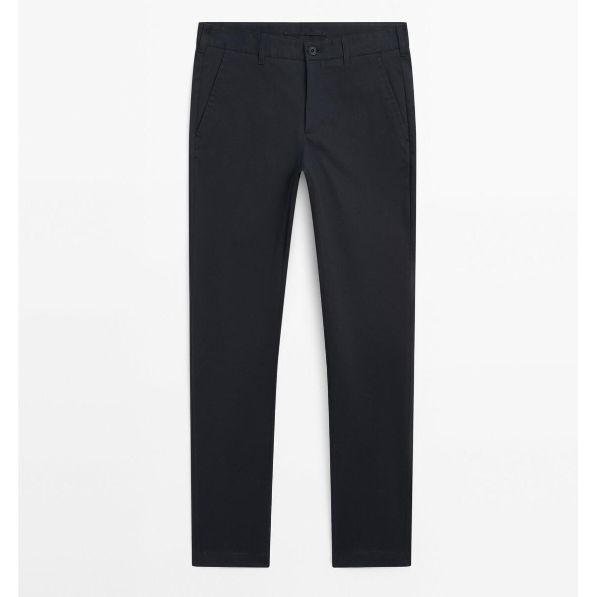 

Брюки Massimo Dutti Cotton blend slim fit, синий