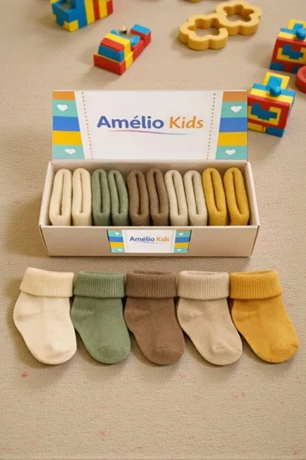 Детские носки хлопковые набор 5 шт Amélio Kids, Multicolor — фото 2