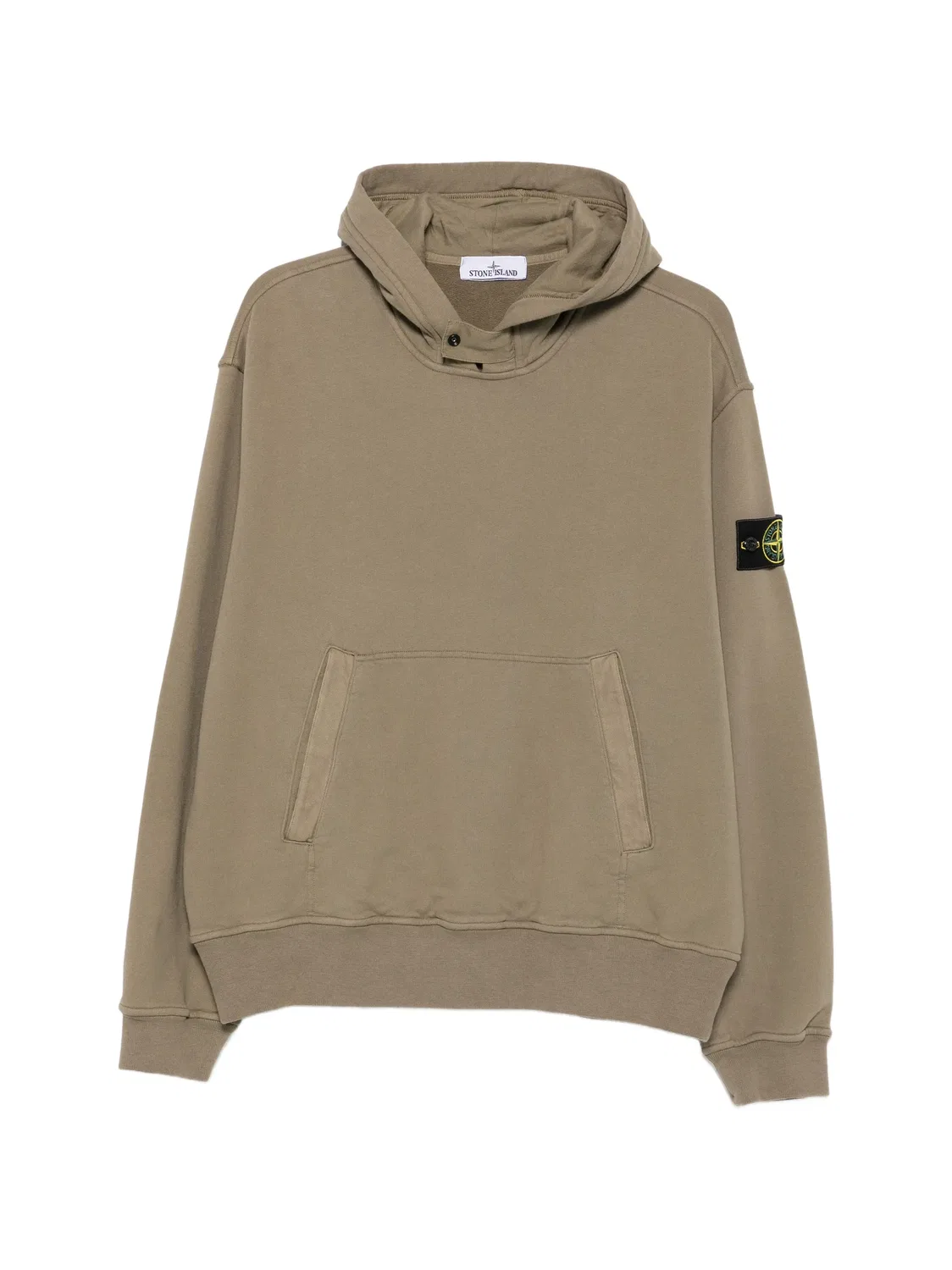 Stone Island Худи с нашивкой логотипа, зеленый