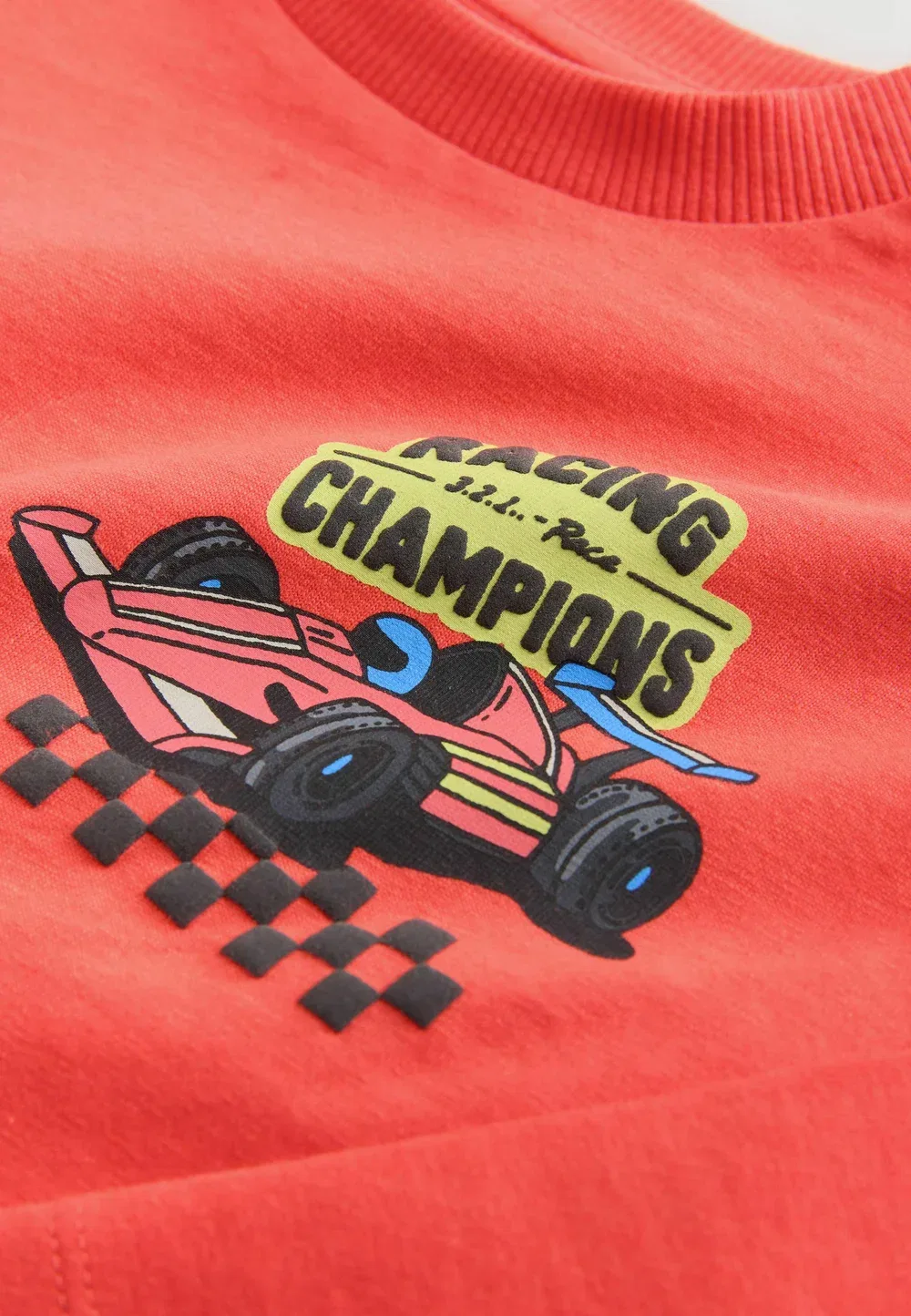Футболка с длинными рукавами и графическим принтом, стандартного кроя Next, Red Racing Car — фото 3