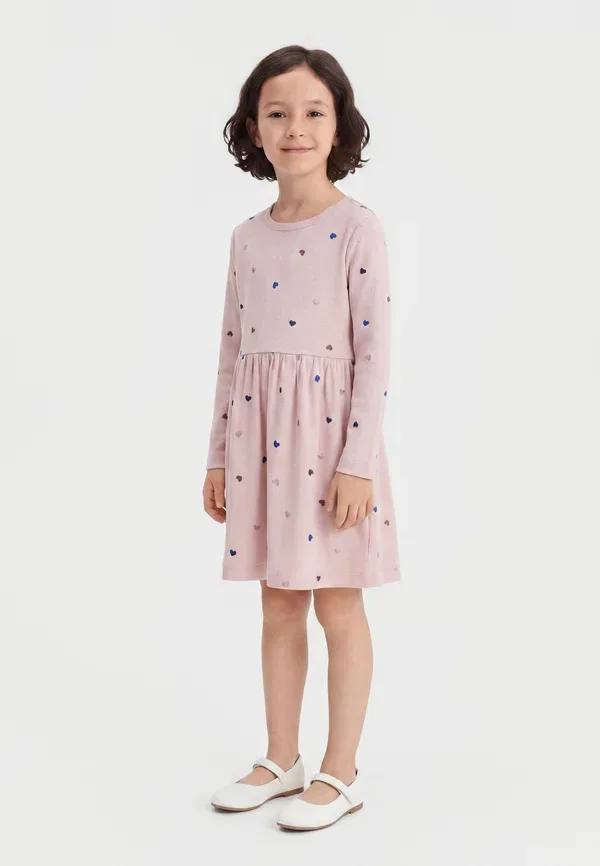 Платье с принтом Nmfnutti ls dress noos Name It, Burnished Lilac, сиреневый
