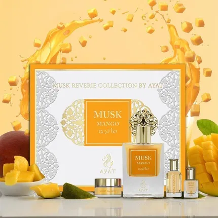 Парфюмерный набор Ayat Perfumes Prestige Complete Musk Collection, 50ml + 5ml + 12ml + 18g