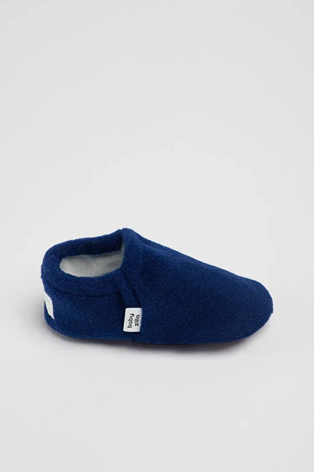 Детские пинетки из флиса с нескользящей подошвой Babyzilla, Navy Blue — фото 3