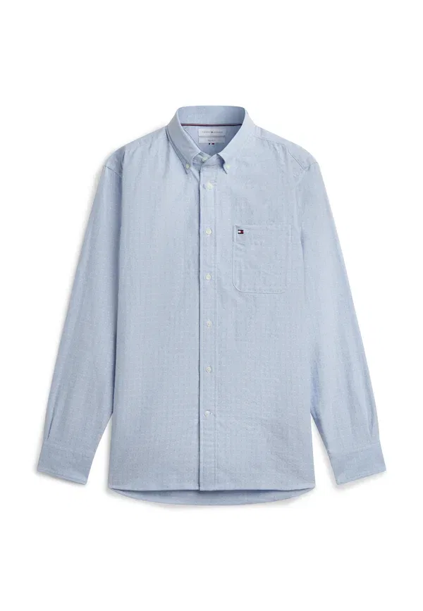Рубашка из хлопка Dobby shirt core essentials Tommy Hilfiger, синий — фото 4