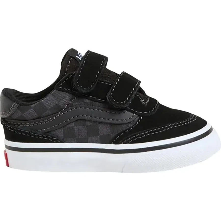 Детские спортивные кроссовки с липучками Brooklyn LS V Vans, Черный