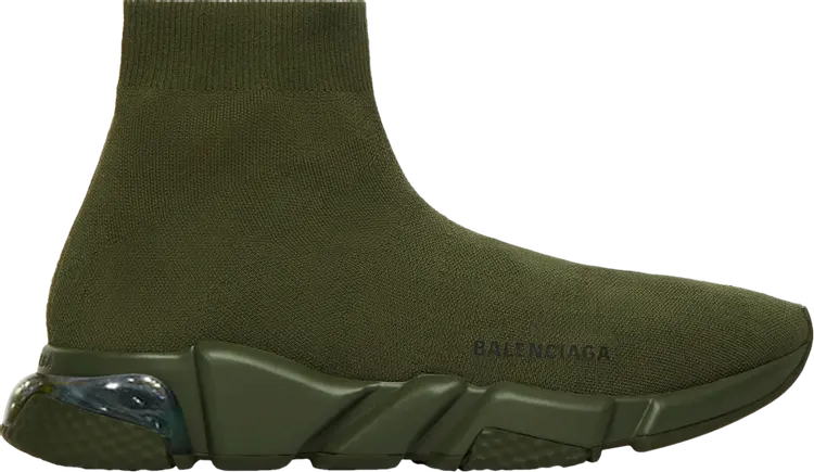 

Кроссовки Balenciaga Speed Sneaker Clearsole - Khaki, зеленый