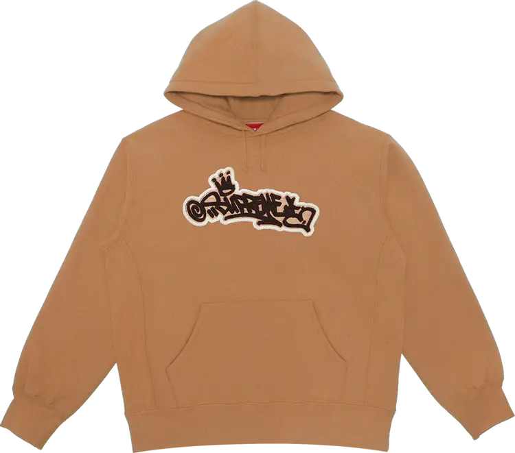 

Толстовка Supreme Handstyle Hooded Sweatshirt 'Brown', коричневый