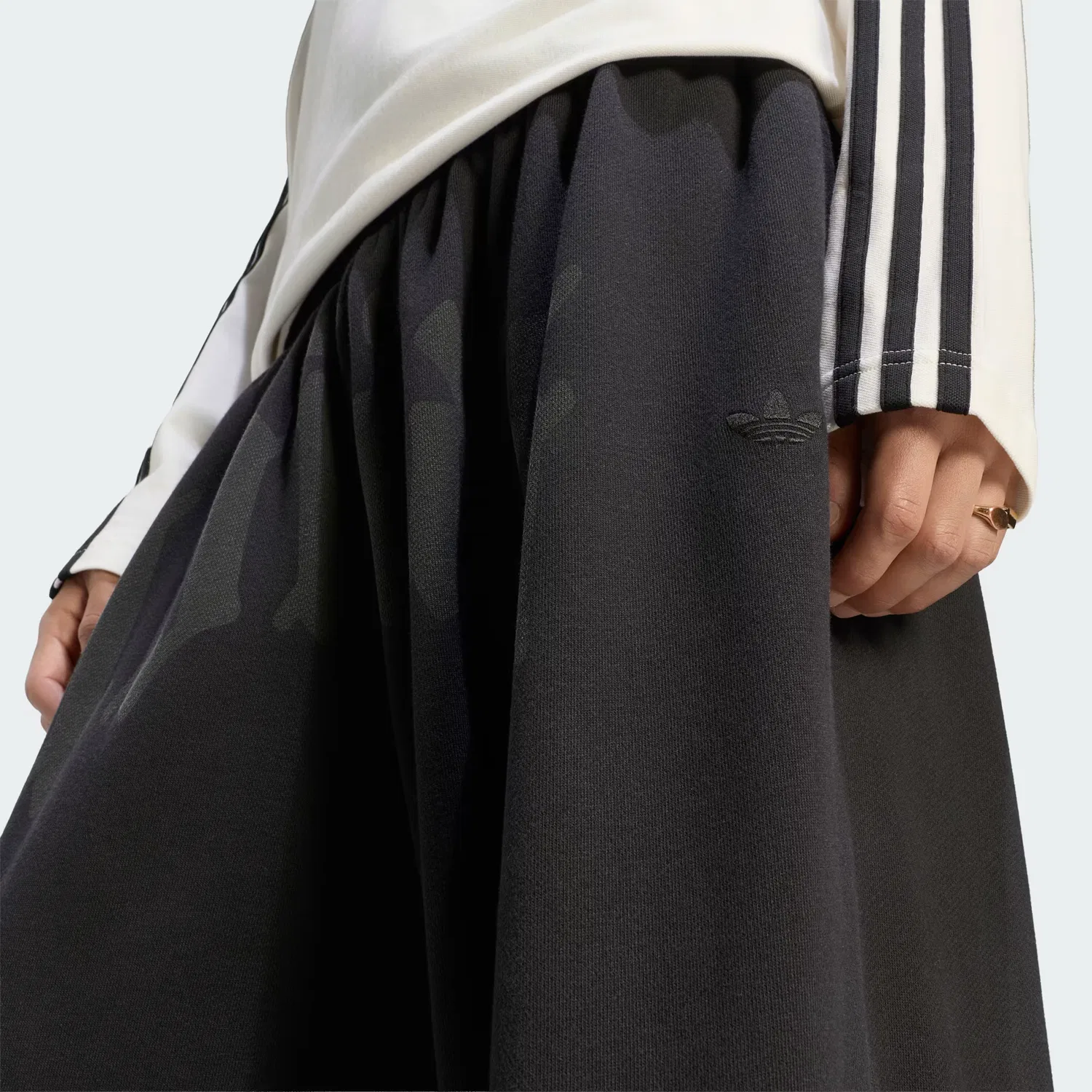 Мужские спортивные брюки свободного кроя Wide Leg Adidas Originals, черный — фото 4