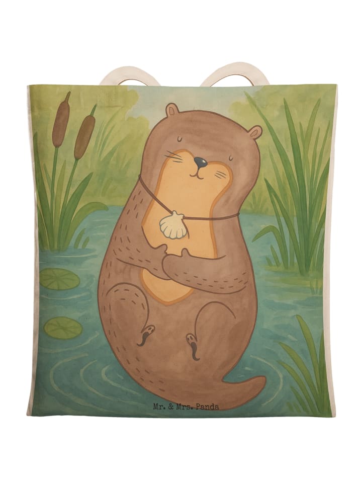 

Mr. & Mrs. Panda Сумка с рисунком панциря выдры, без надписи, белого цвета