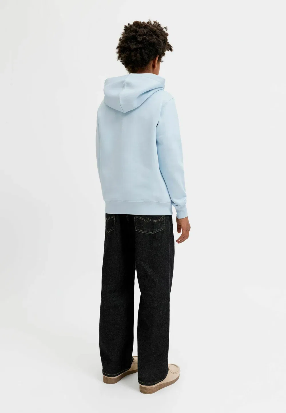 Худи с надписью, худи для подростков - худи Jack & Jones Junior, Ice Water — фото 3