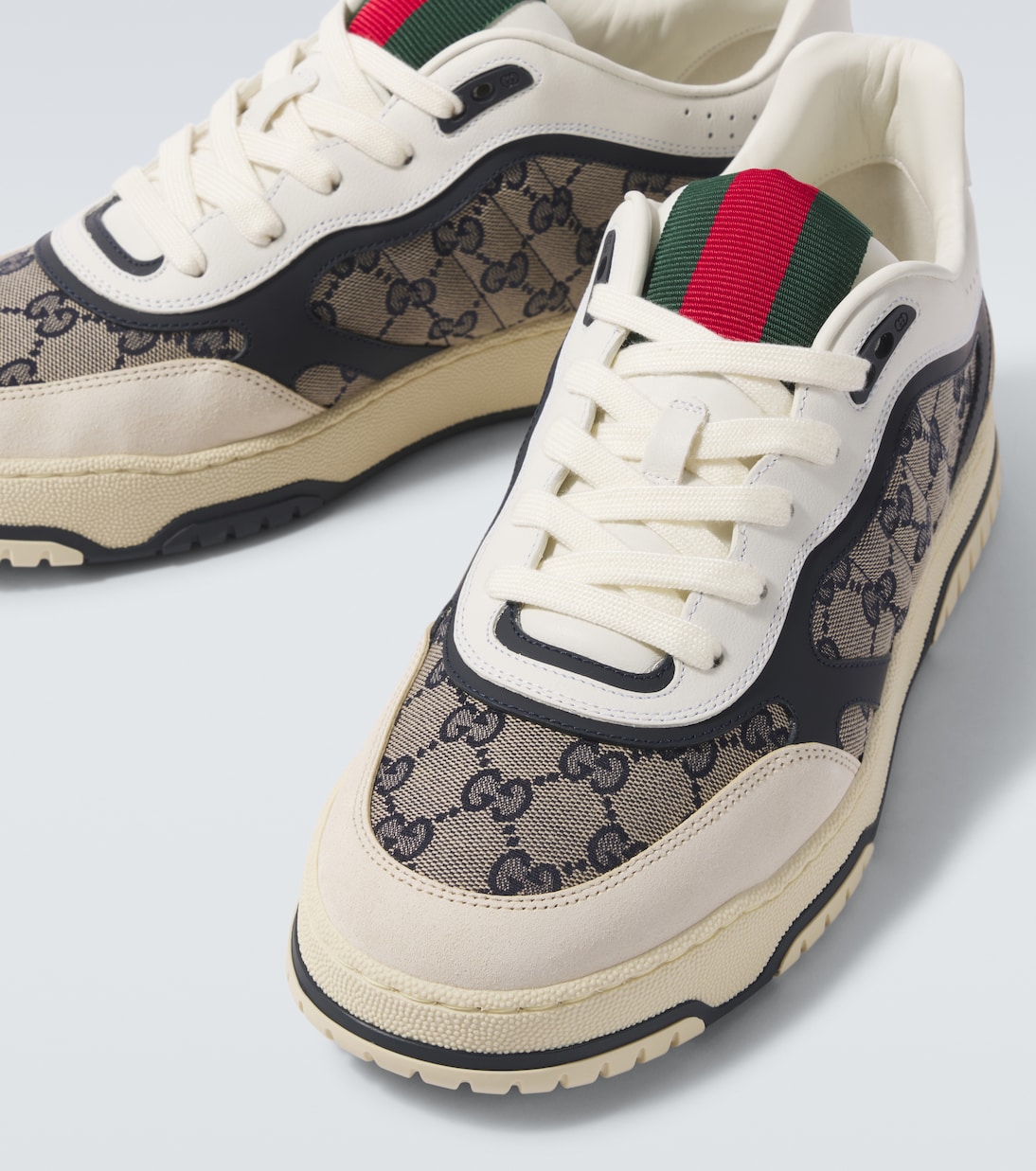 Кожаные кроссовки Re-Web Gucci, Iv/B.B/B/G.W/G.W/Vrv — фото 3