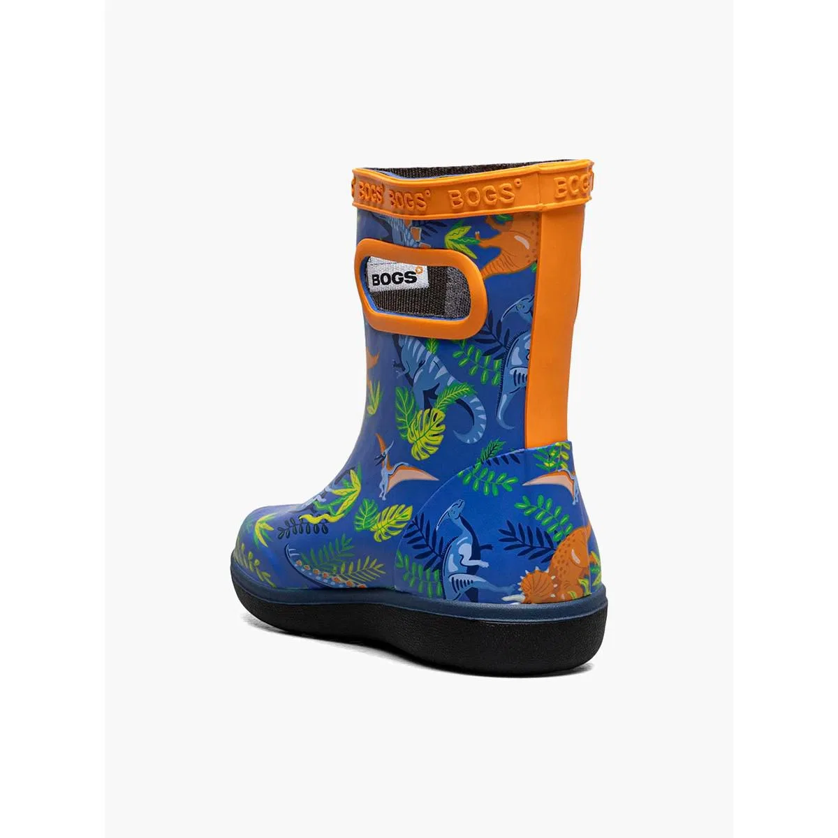 Детские сапоги для девочек водонепроницаемые Skipper II Dinosaur Jungle Bogs, Blue Multi — фото 2