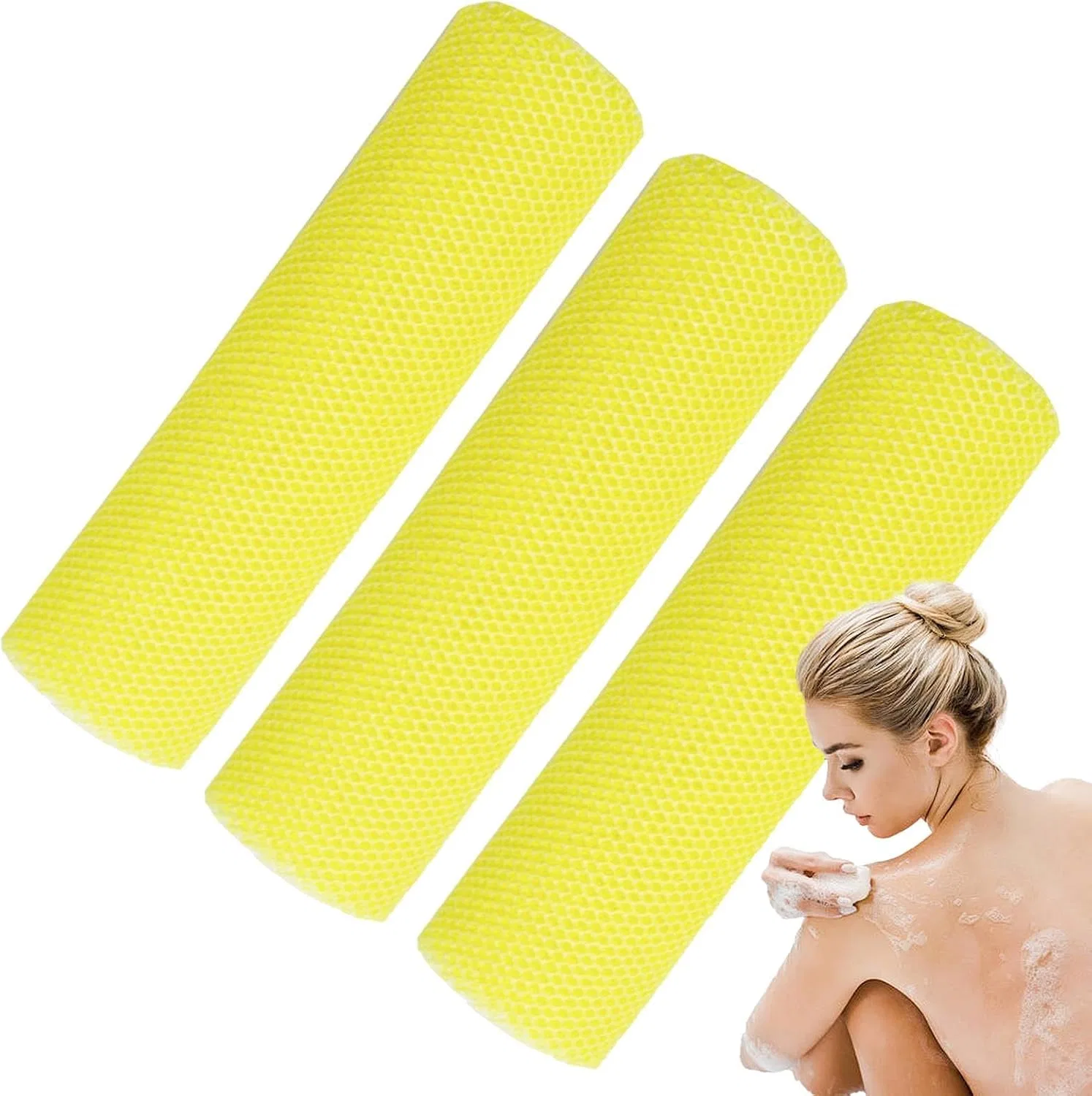 Мочалка для душа Mesh, Nylon, Yellow Generisch
