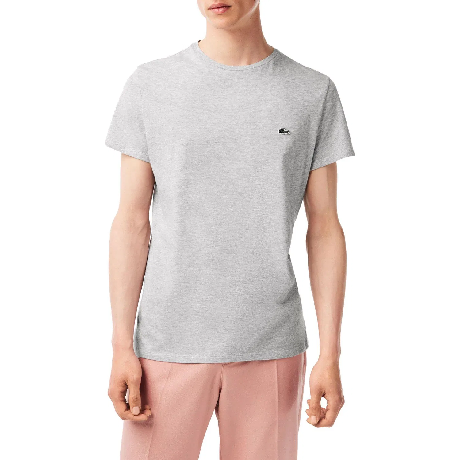 Мужская футболка с круглым вырезом Lacoste, Цвет Grau Blau