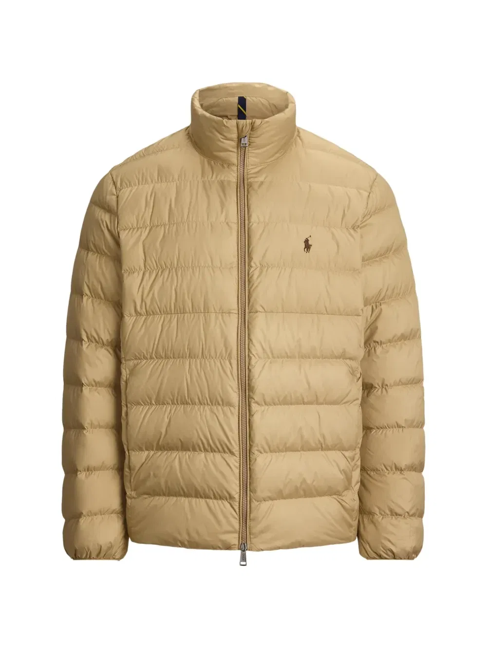 Стеганая куртка с высоким воротником Polo Ralph Lauren, бежевый