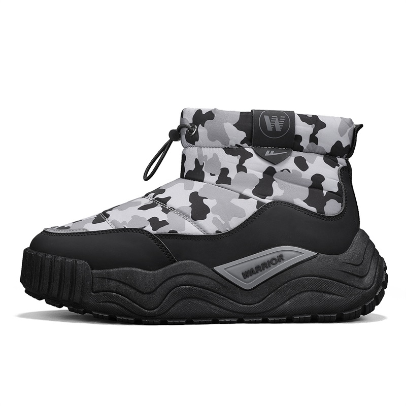 

Термостойкие абразивоустойчивые зимние ботинки мужские WARRIOR, черный серый