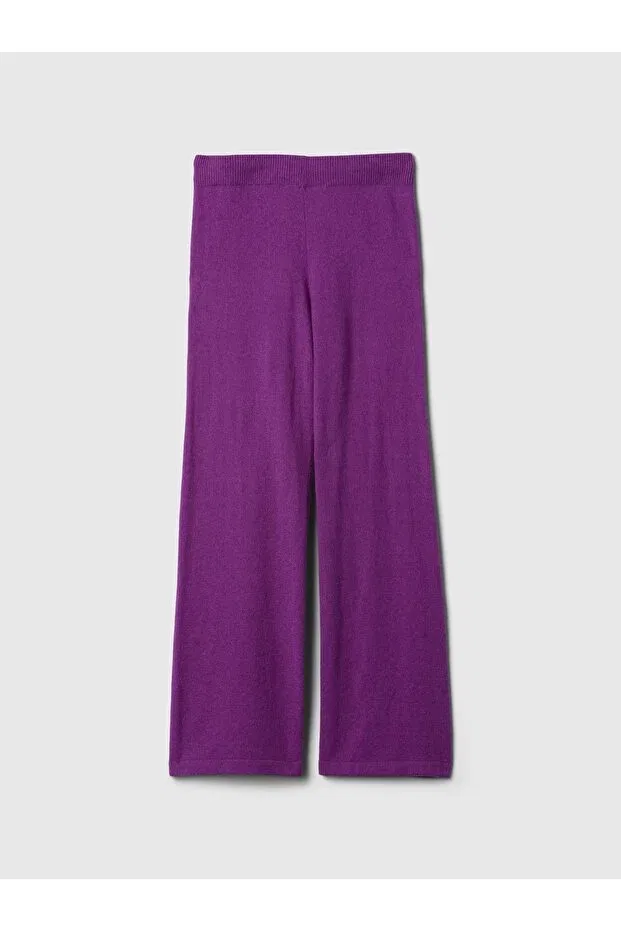Детские спортивные штаны для девочек широкие Basics Gap, Purple-000 — фото 3