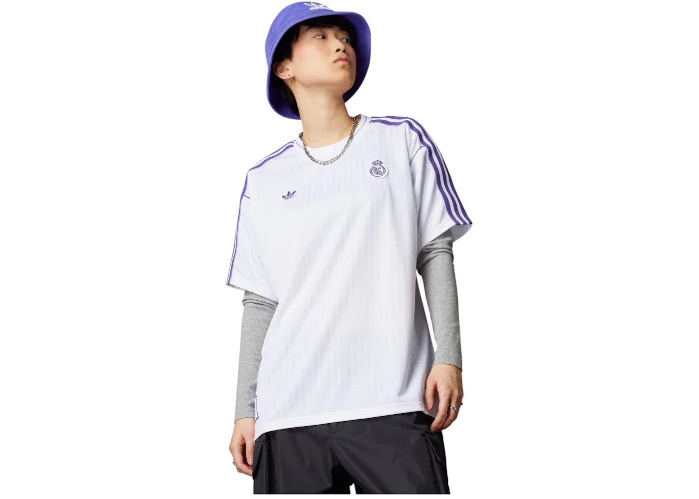 Мужская футбольная джерси Real Madrid Terrace Icons Adidas, White