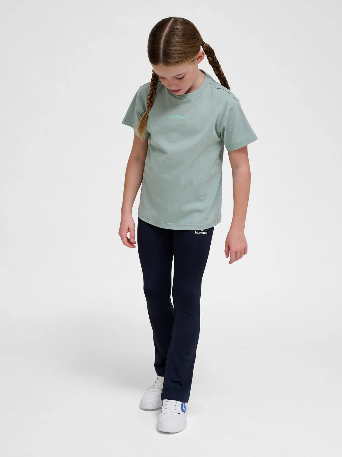 Детская футболка с принтом Hmlella Lifestyle Hummel, Pale Mint Green — фото 4