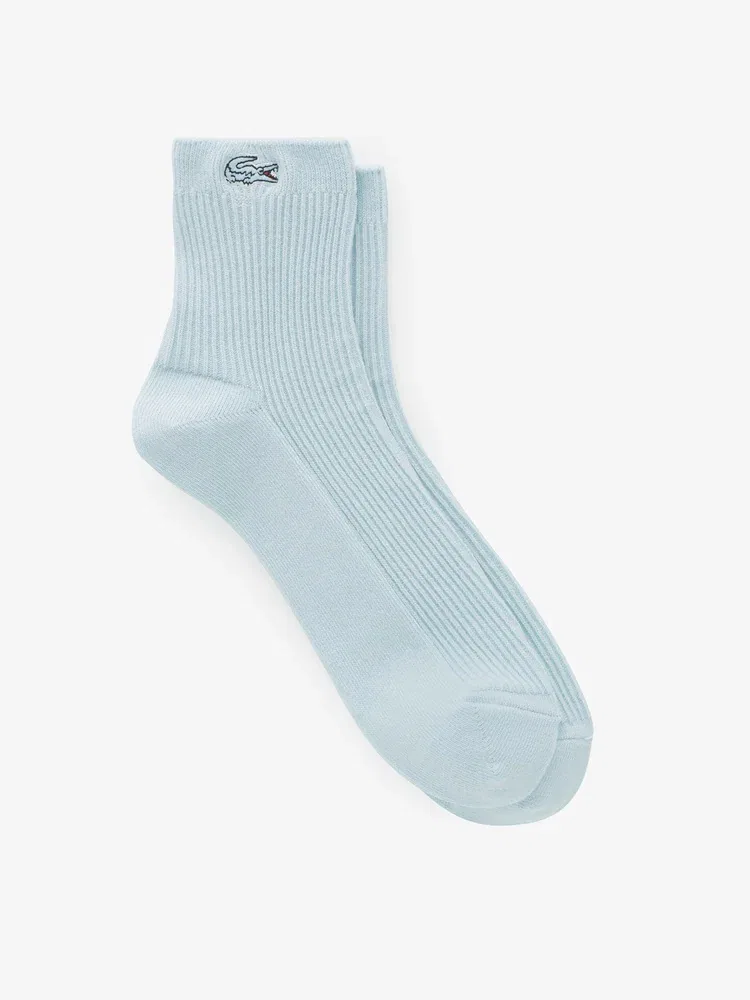 Носки LACOSTE Basic Rib, белые — фото 4