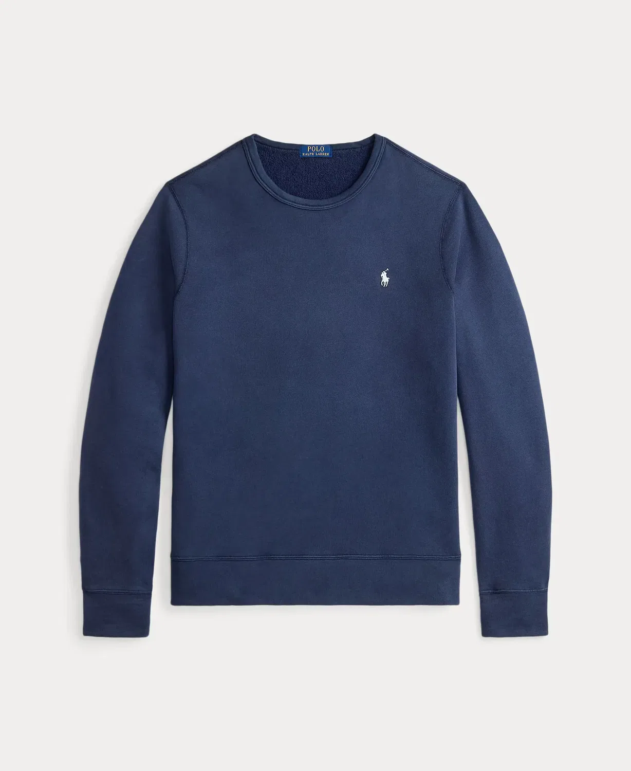 Мужской свитшот из двойного трикотажа с логотипом Polo Ralph Lauren, Azul Marino — фото 4