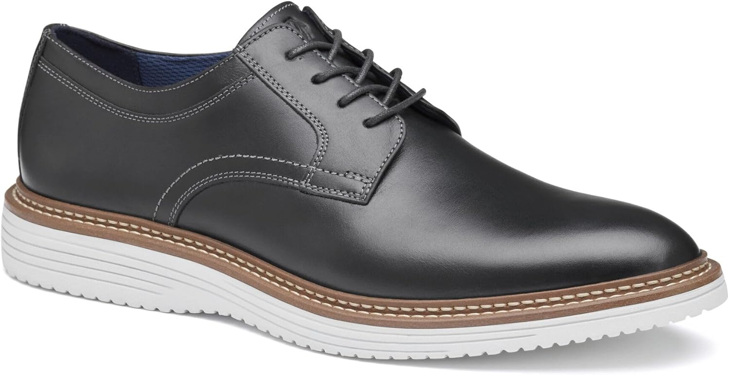 

Мужские туфли Johnston Murphy Cason с гладким носком из кожи на шнуровке Johnston & Murphy, черный