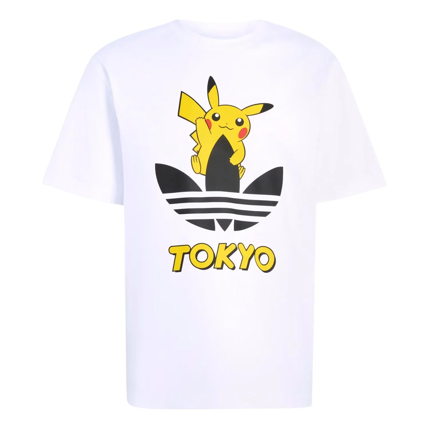 Мужская футболка Pokemon T-Shirt Tokyo 3 Asia Sizing 'White' adidas, белый