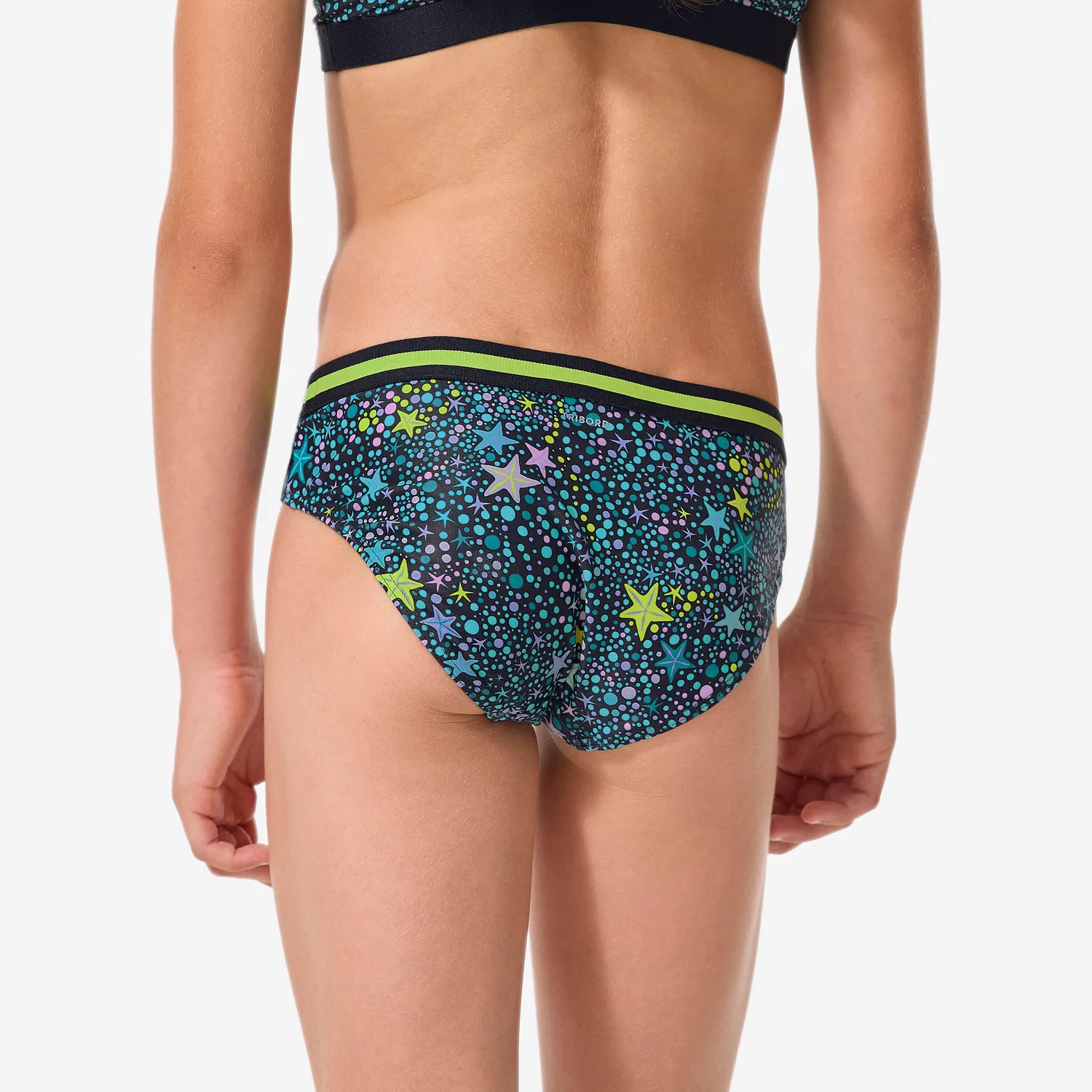 Детские плавки для девочек с принтом Sportbikini Hose Madchen - Vega Magic Nabaiji, Yellow — фото 4