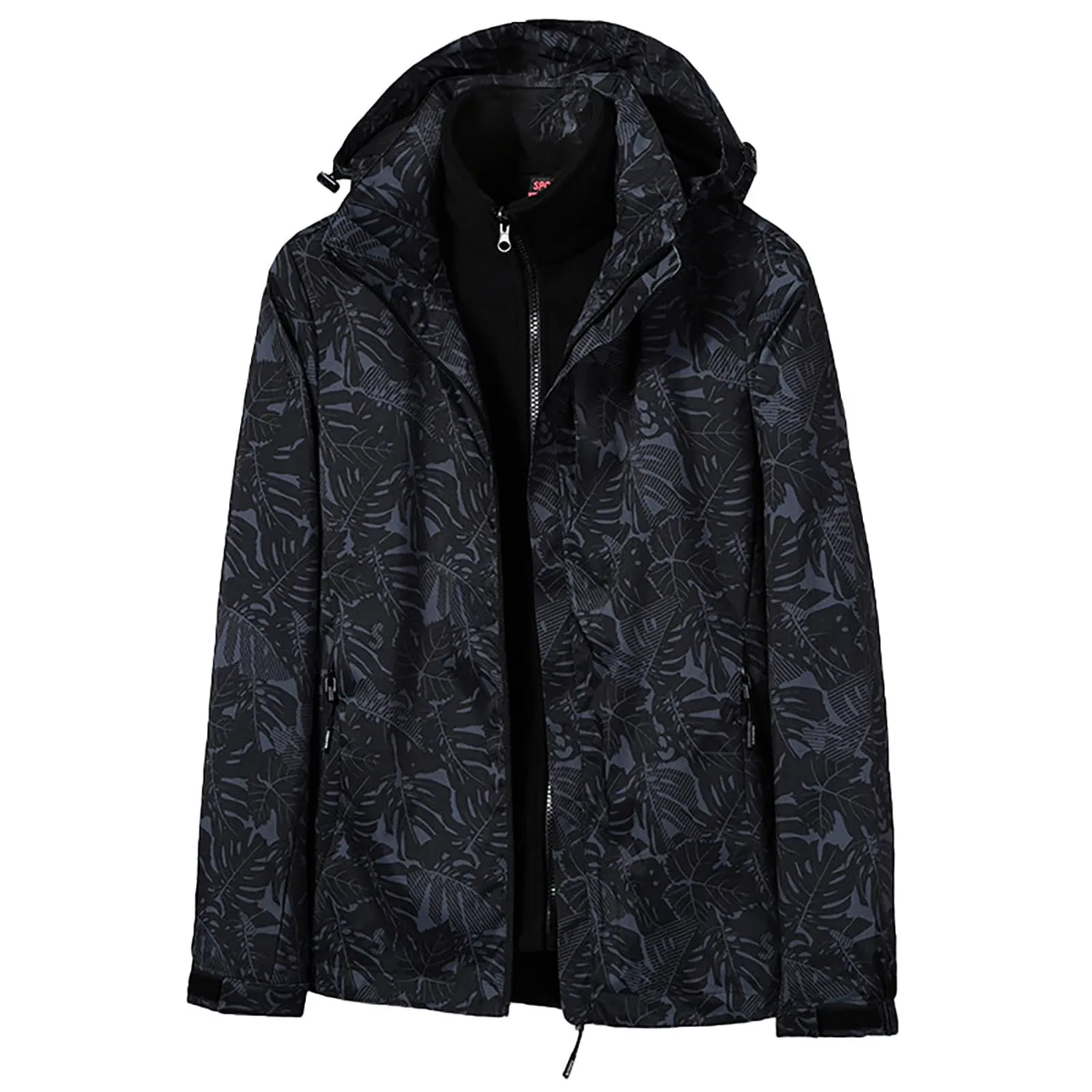 Женский дождевик с капюшоном и карманами, модель Hooded Trench Coat, Nero