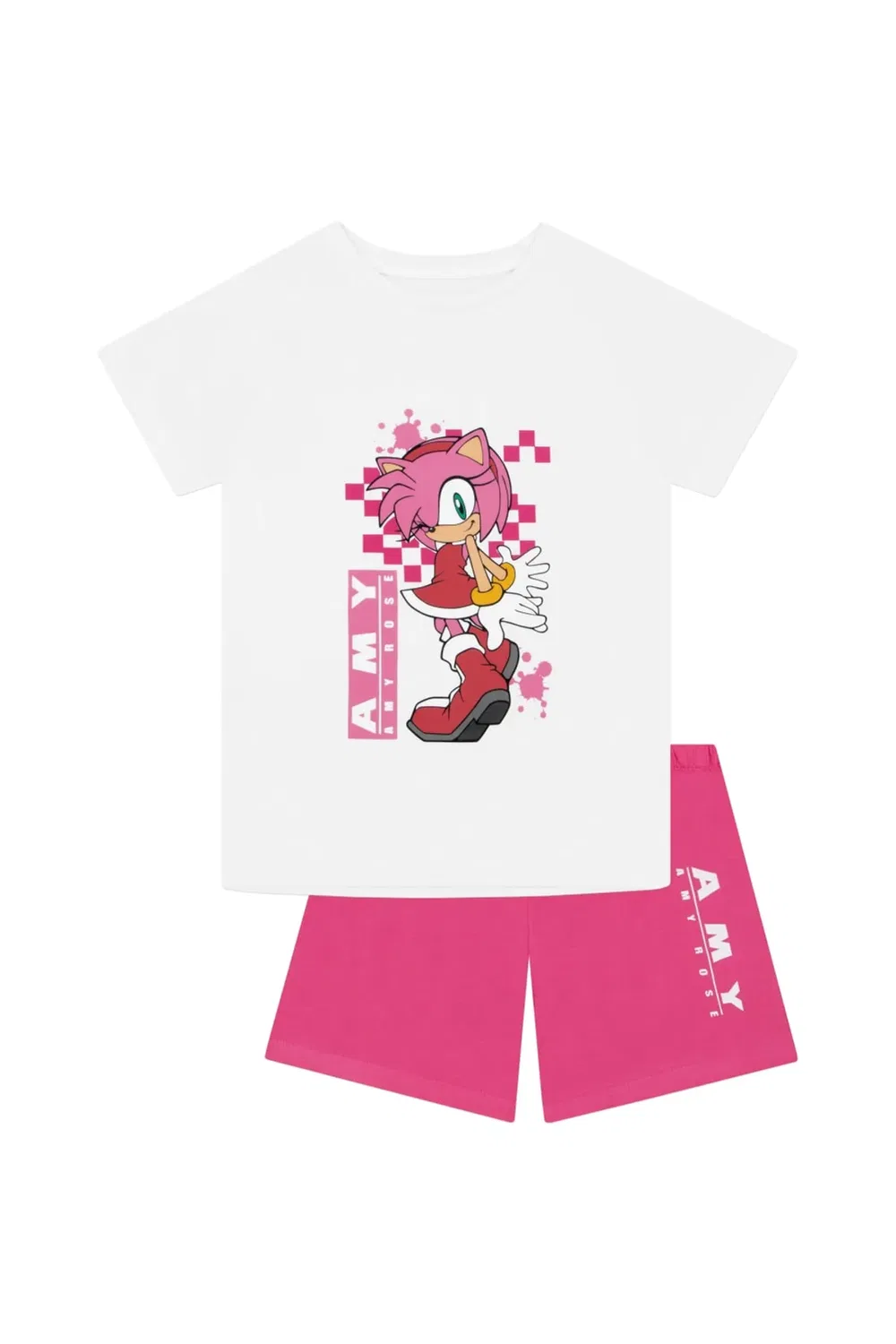 Детская пижама с коротким рукавом Amy Rose Sonic The Hedgehog, Multi