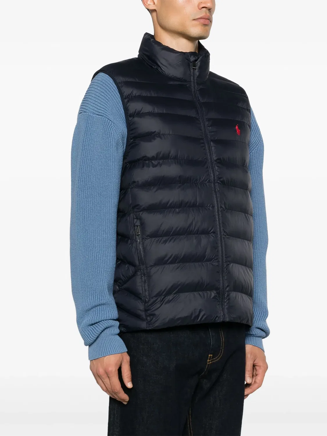 Жилет The Colden Polo Ralph Lauren, синий — фото 4