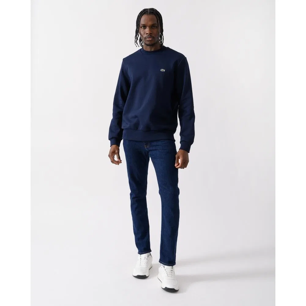 Мужской пуловер из био-хлопка с флисом Lacoste, Navyblau — фото 4