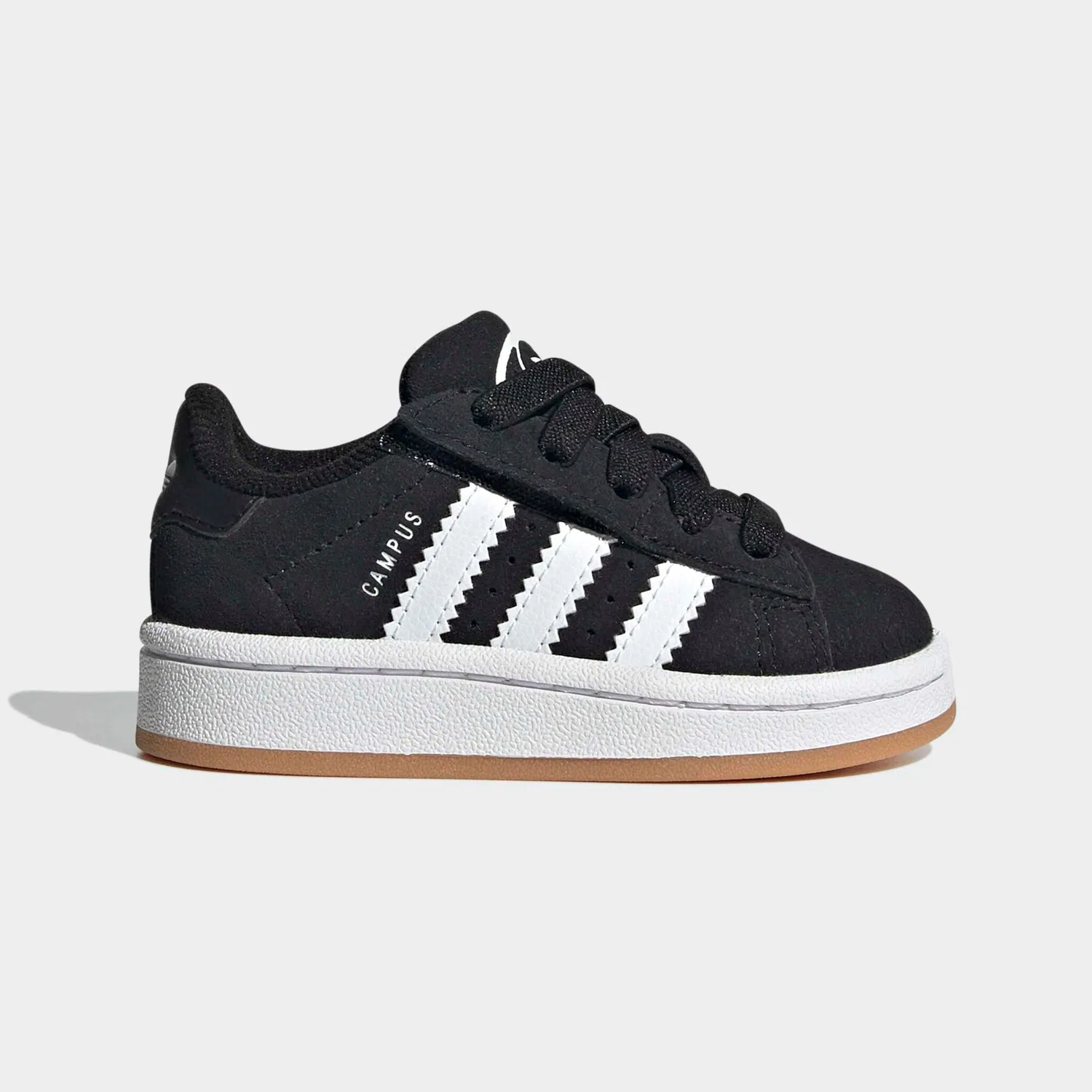Детские кроссовки с тремя полосками Adidas Originals, Core Black/Ftwr White/Gum 2 — фото 2