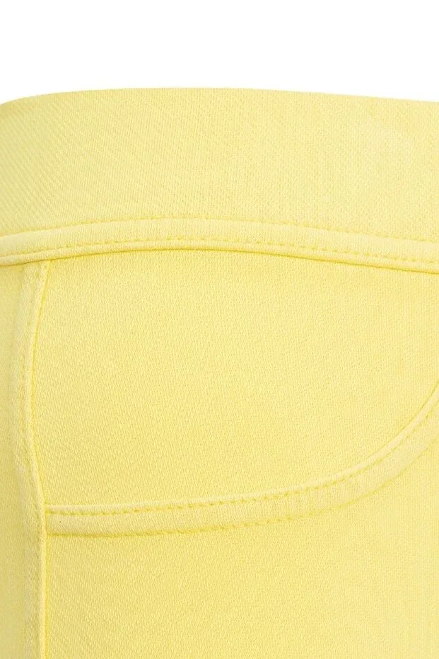 Детские леггинсы для девочек хлопковые Fsm1453, Yellow — фото 3