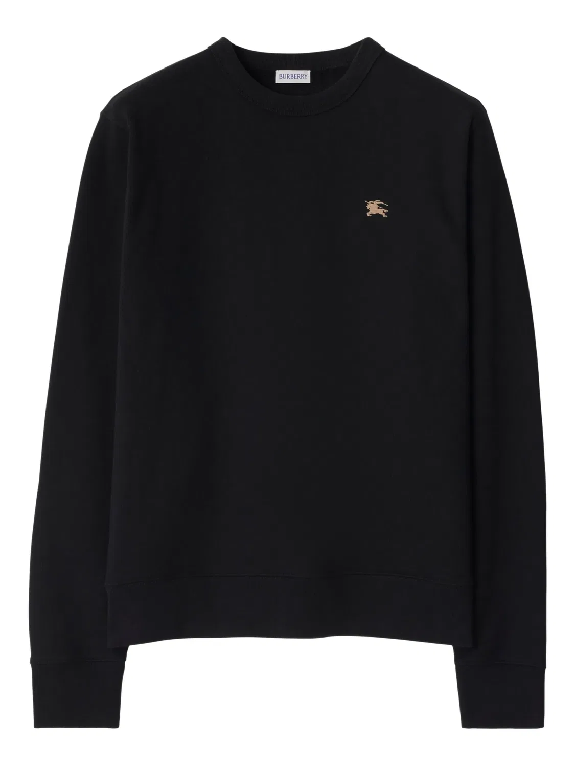 Свитшот Burberry Knight Stamp из хлопка, черный