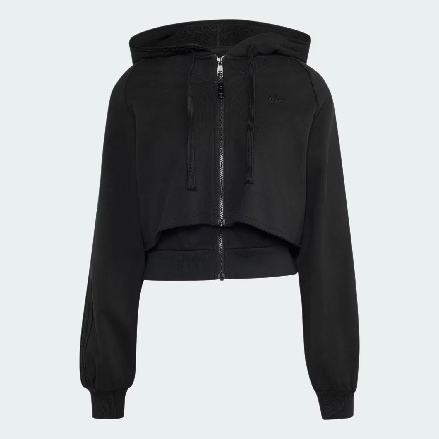 Женское худи оверсайз с двойной вставкой SST Double Front Hoody Adidas Originals, черный