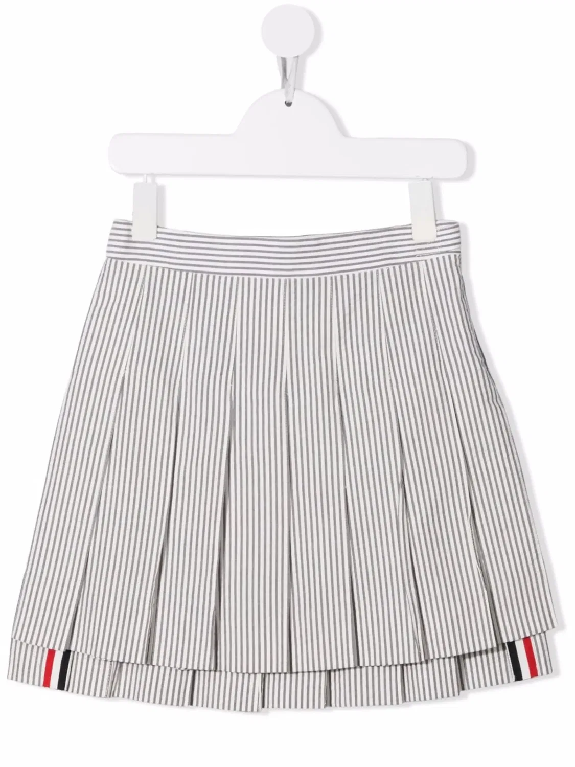 Юбка с Плиссировкой и Полосами RWB Thom Browne, серый